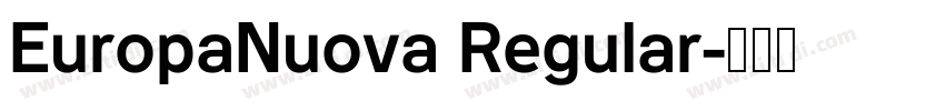 EuropaNuova Regular字体转换